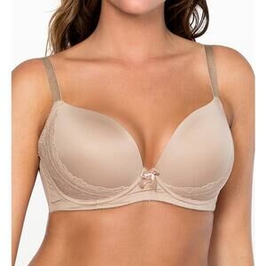 Parfait CASEY PLUNGE MOLDED T-SHIRT Bra Nude US 44 DDD / UK 44E Luxe Minimalist